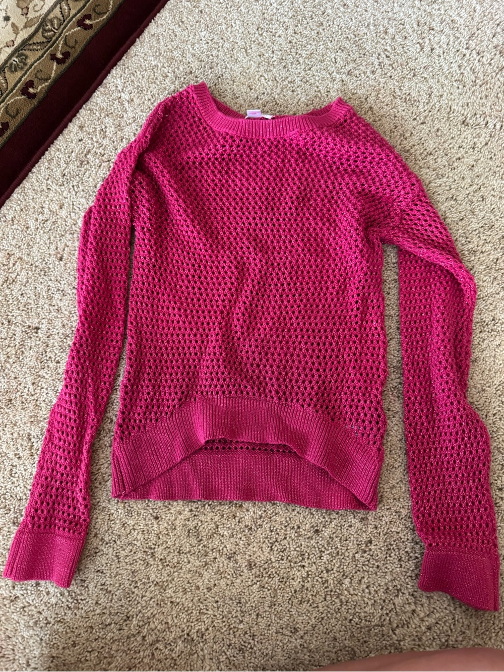 Girls pink knitted sweater 💖
